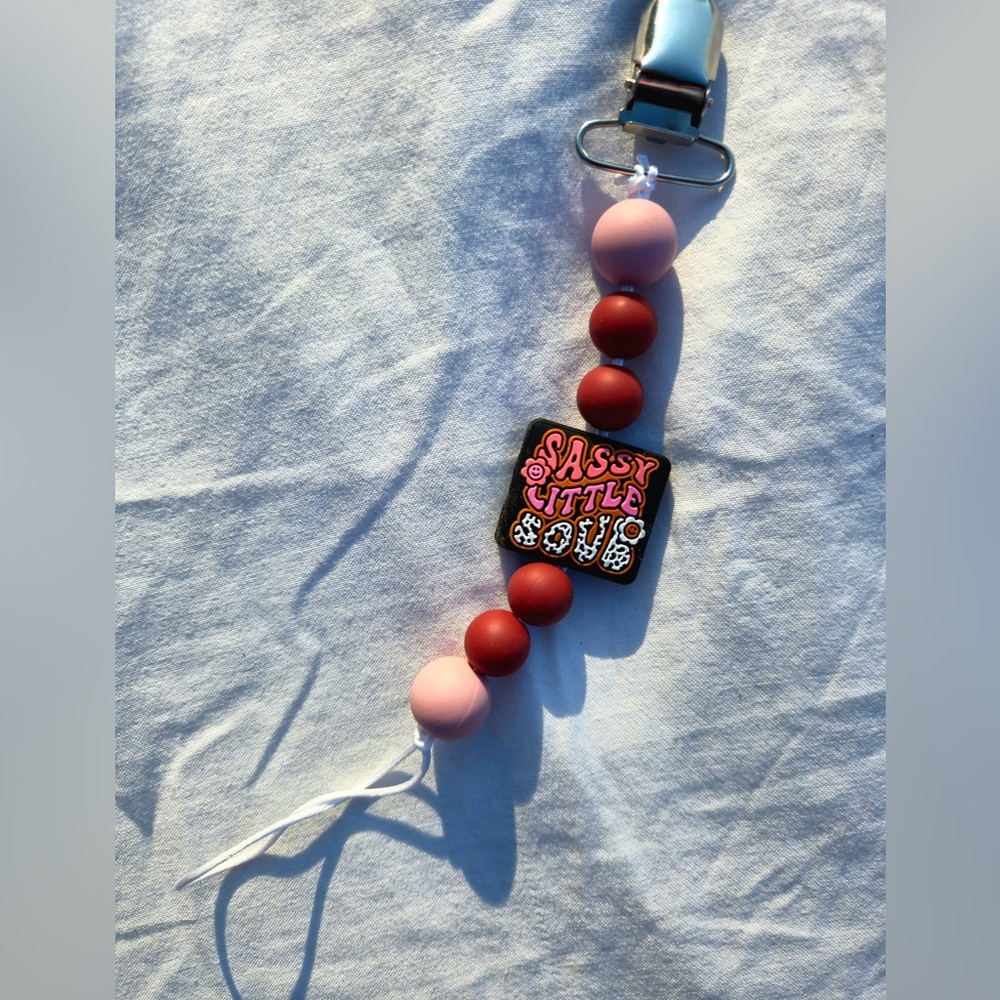 New! Handmade Pacifier Clip - Picture 1 of 1